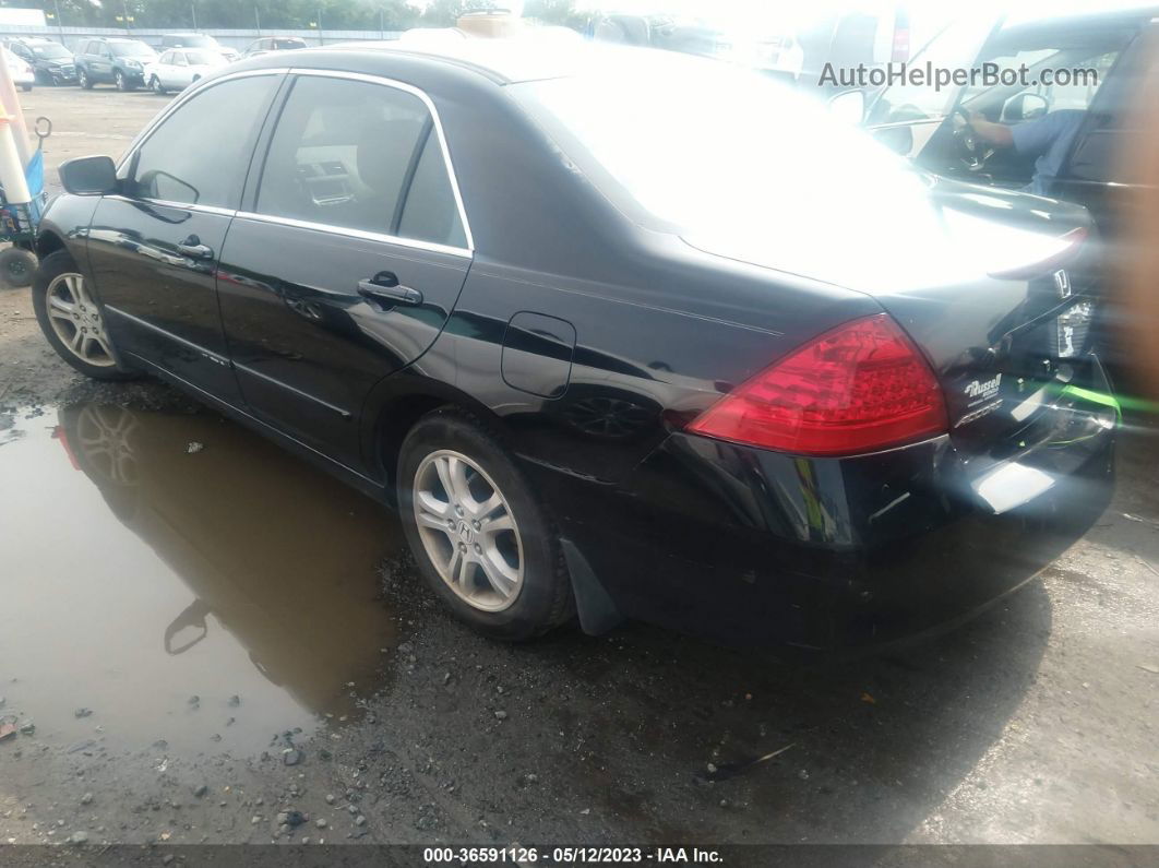 2007 Honda Accord 2.4 Ex Black vin: 1HGCM55757A025583