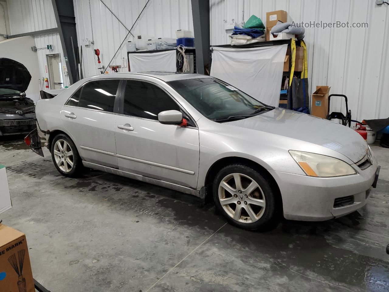 2007 Honda Accord Ex Silver vin: 1HGCM55757A810301