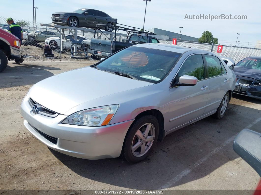 2005 Honda Accord Sdn Ex-l Silver vin: 1HGCM558X5A066653