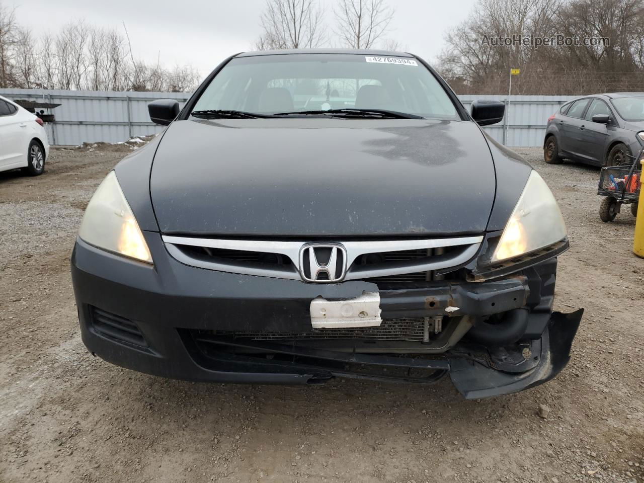 2007 Honda Accord Value Черный vin: 1HGCM56107A803976