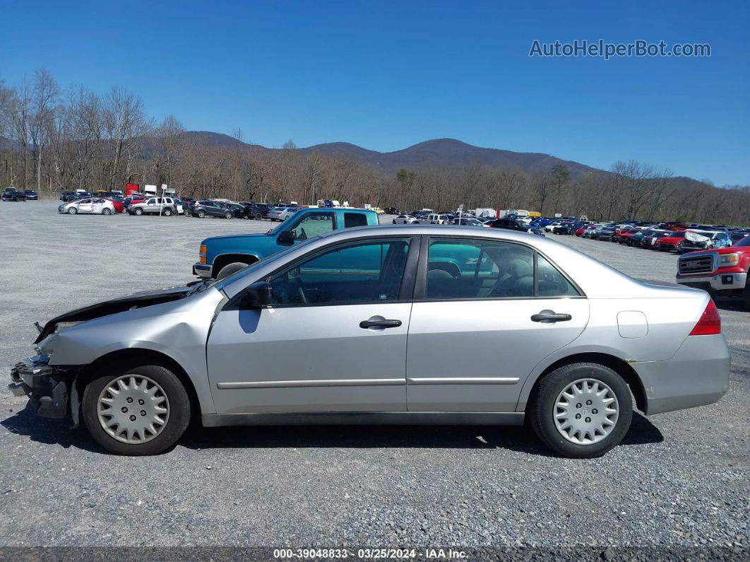 2007 Honda Accord 2.4 Vp Silver vin: 1HGCM56117A188385