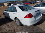 2007 Honda Accord 2.4 Vp White vin: 1HGCM56117A212992