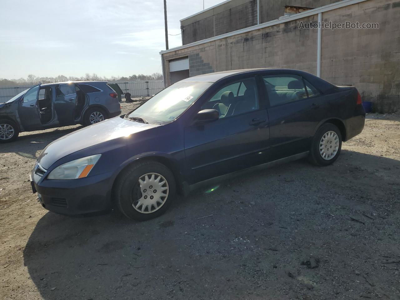 2007 Honda Accord Value Синий vin: 1HGCM56137A037600