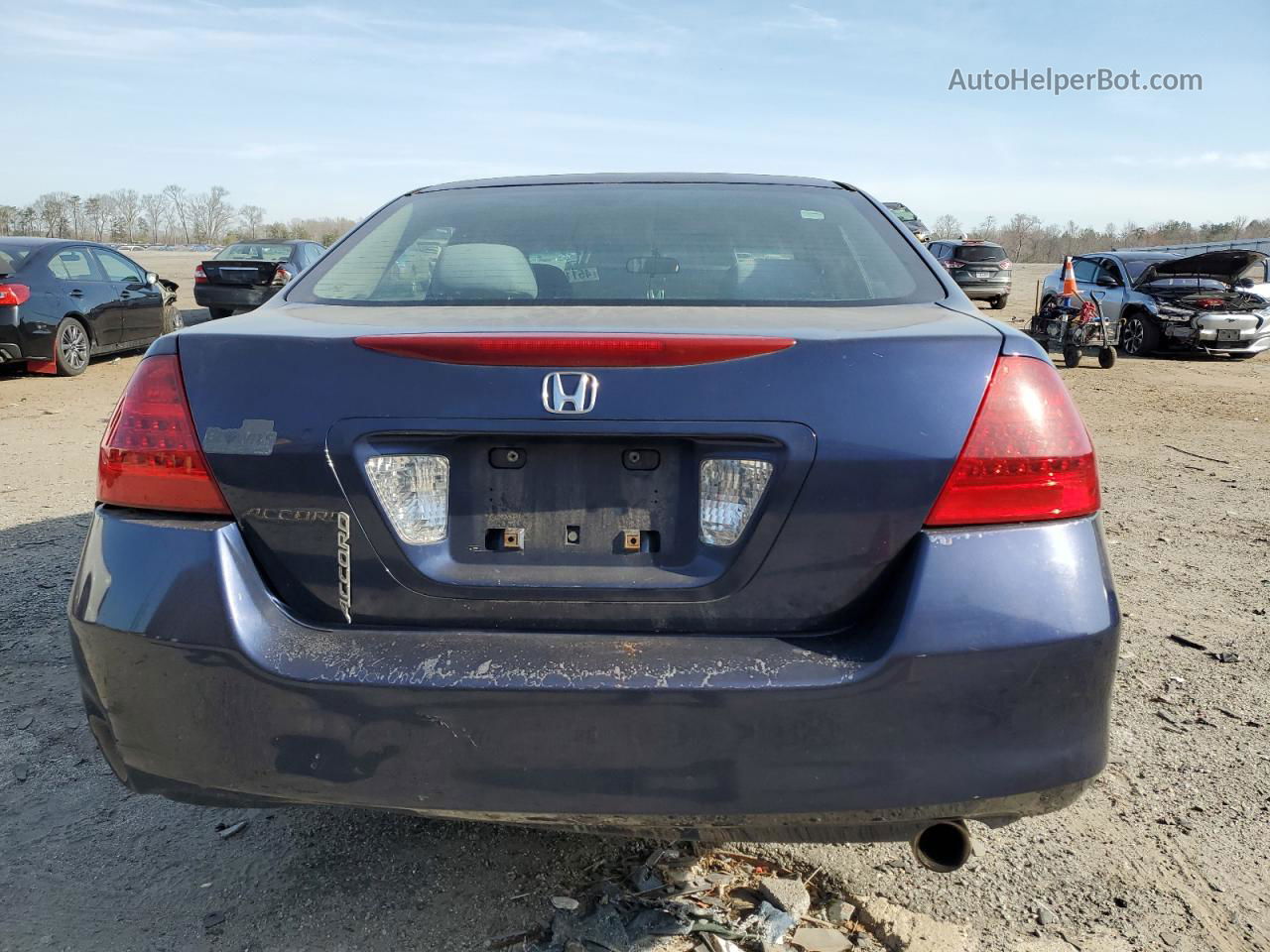 2007 Honda Accord Value Blue vin: 1HGCM56137A037600