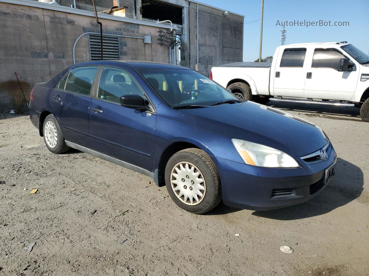 2007 Honda Accord Value Blue vin: 1HGCM56137A037600