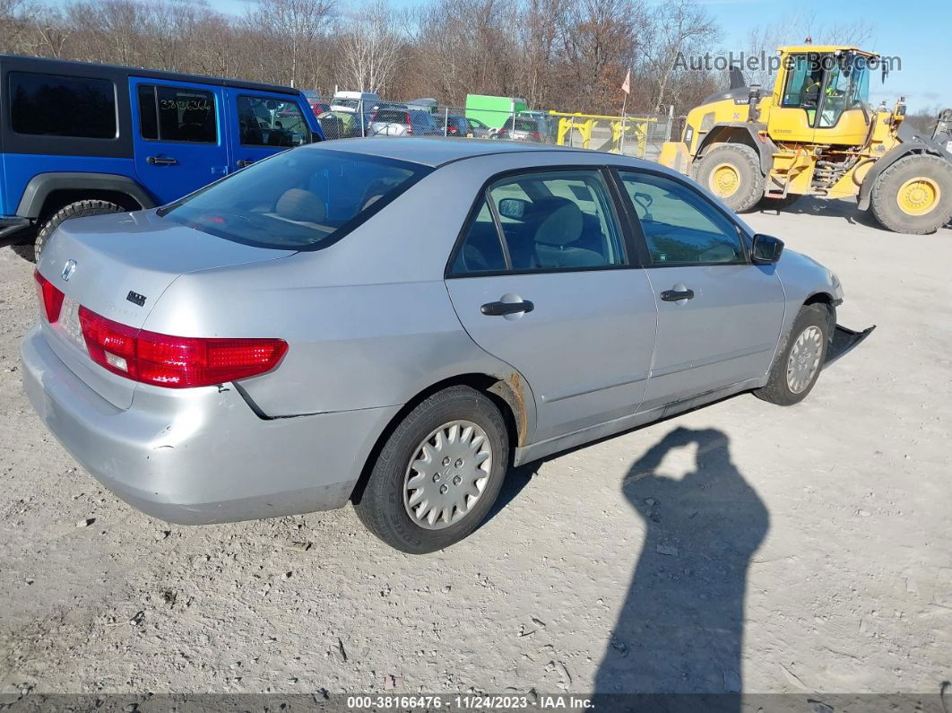 2005 Honda Accord 2.4 Dx Silver vin: 1HGCM56145A058940