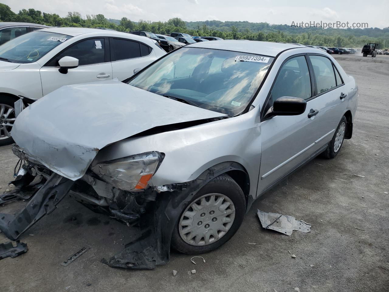 2007 Honda Accord Value Silver vin: 1HGCM56147A114166