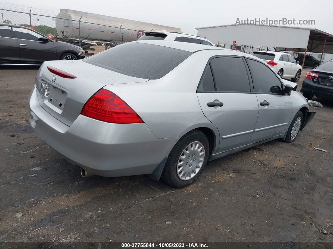 2007 Honda Accord 2.4 Vp Silver vin: 1HGCM56147A222495