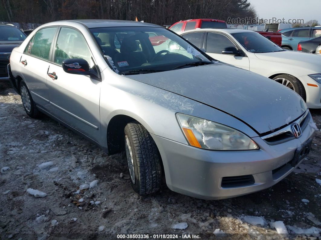 2007 Honda Accord 2.4 Vp Silver vin: 1HGCM56157A029594