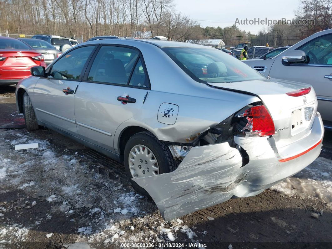 2007 Honda Accord 2.4 Vp Silver vin: 1HGCM56157A029594