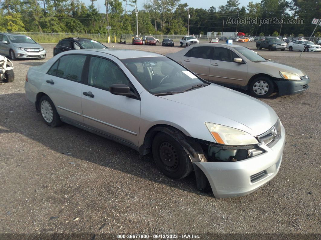 2007 Honda Accord Sdn Vp Silver vin: 1HGCM56167A098195