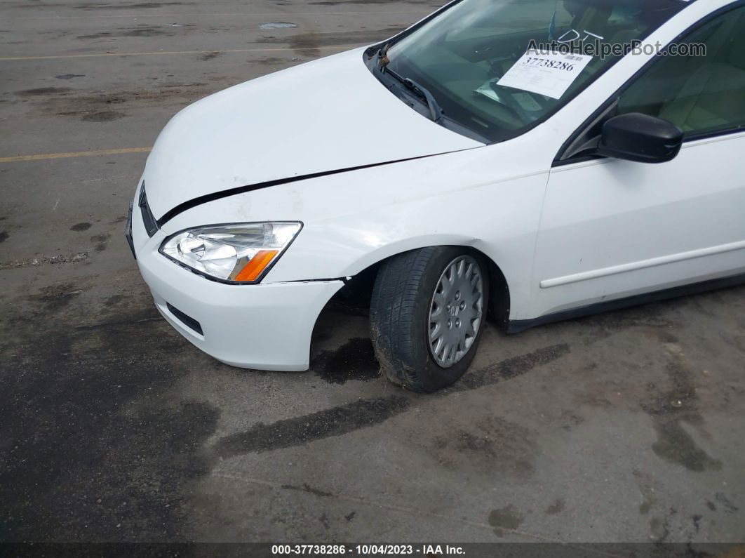 2007 Honda Accord 2.4 Vp White vin: 1HGCM56187A044025