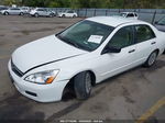 2007 Honda Accord 2.4 Vp White vin: 1HGCM56187A044025