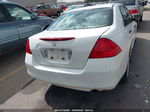 2007 Honda Accord 2.4 Vp White vin: 1HGCM56187A044025