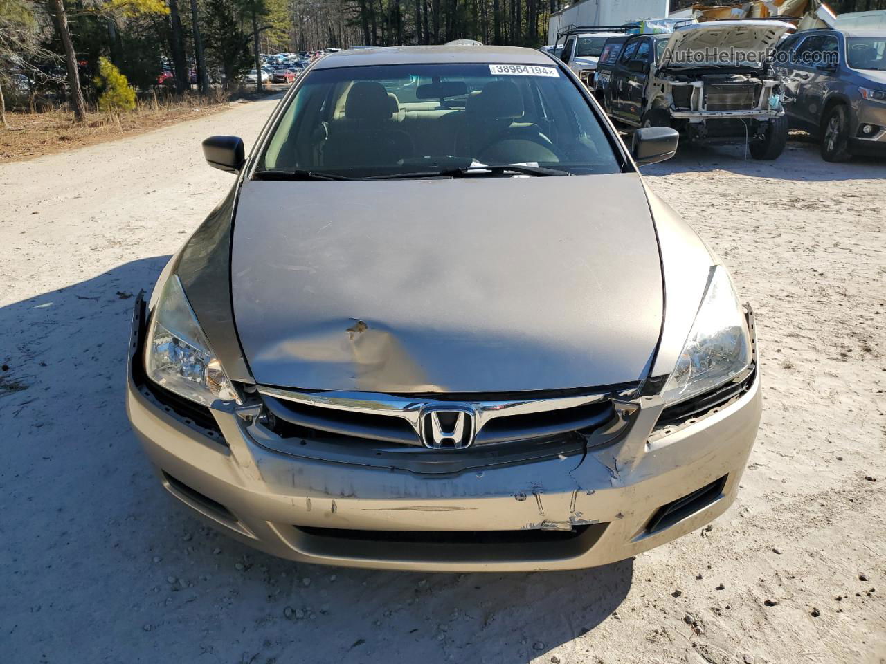 2007 Honda Accord Value Желто-коричневый vin: 1HGCM56187A046258