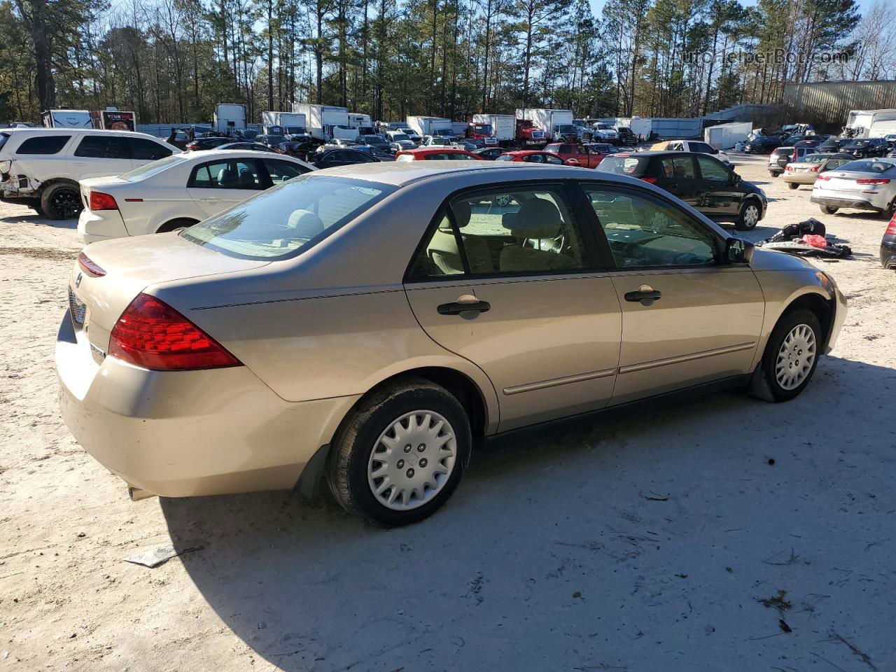 2007 Honda Accord Value Tan vin: 1HGCM56187A046258