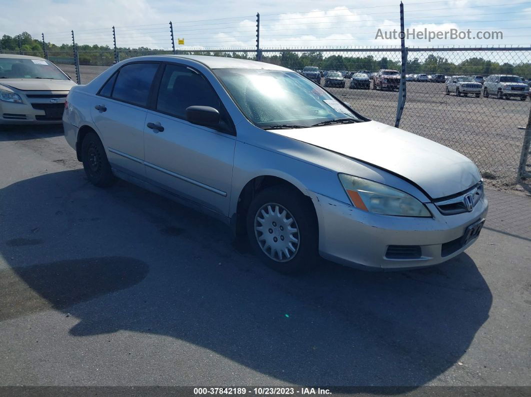 2007 Honda Accord Sdn Vp Silver vin: 1HGCM56187A193129