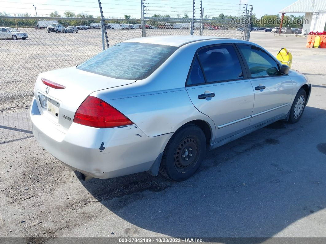 2007 Honda Accord Sdn Vp Silver vin: 1HGCM56187A193129