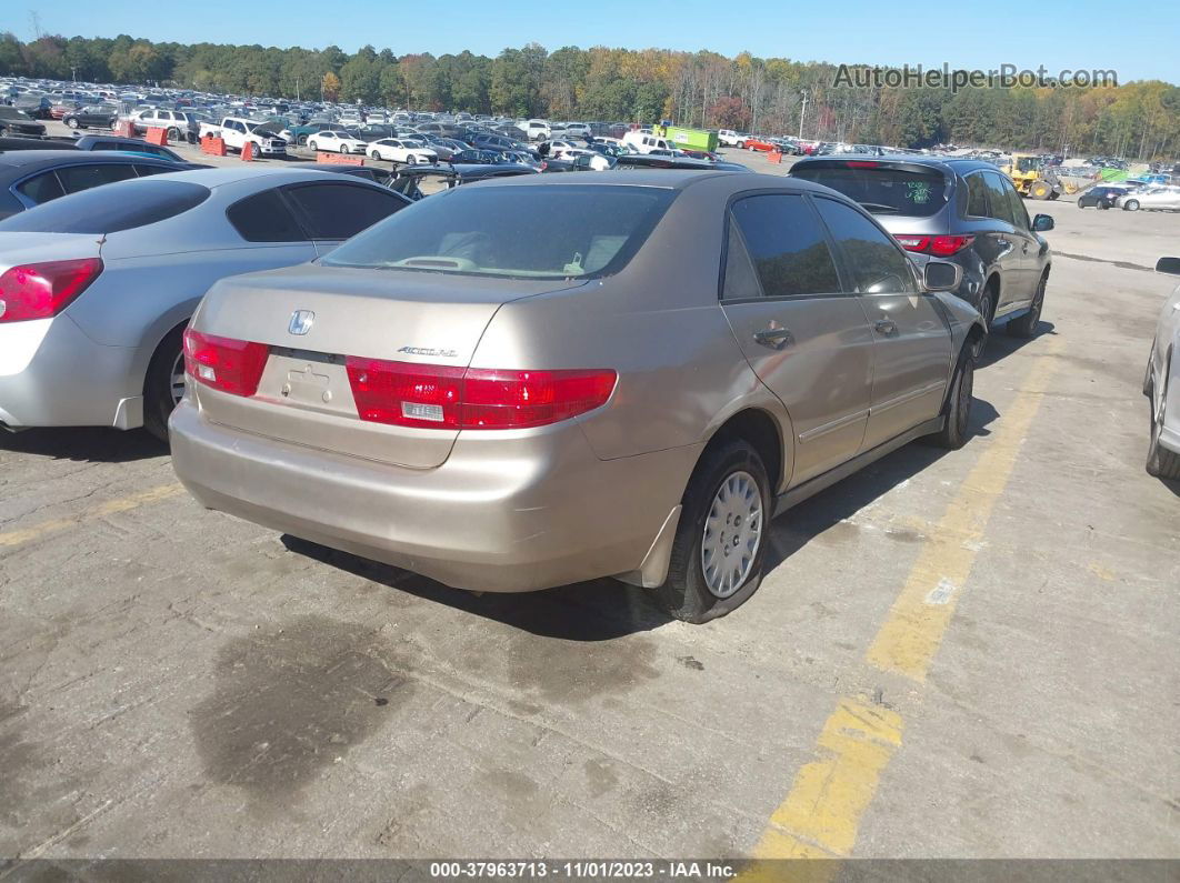 2005 Honda Accord Sdn Dx Золотой vin: 1HGCM56195A181276