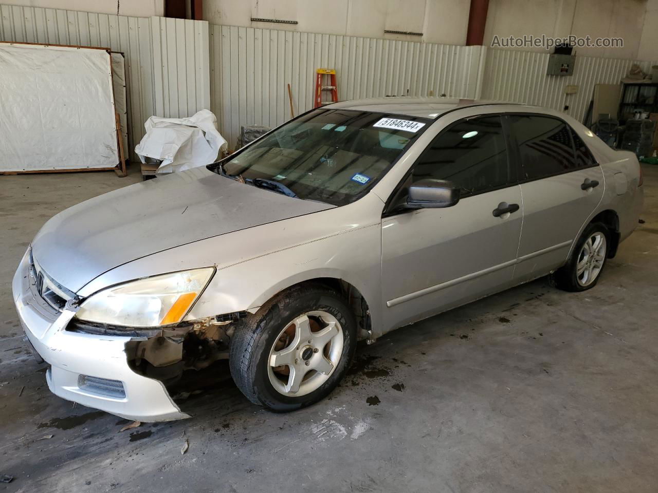 2007 Honda Accord Value Silver vin: 1HGCM56197A057821