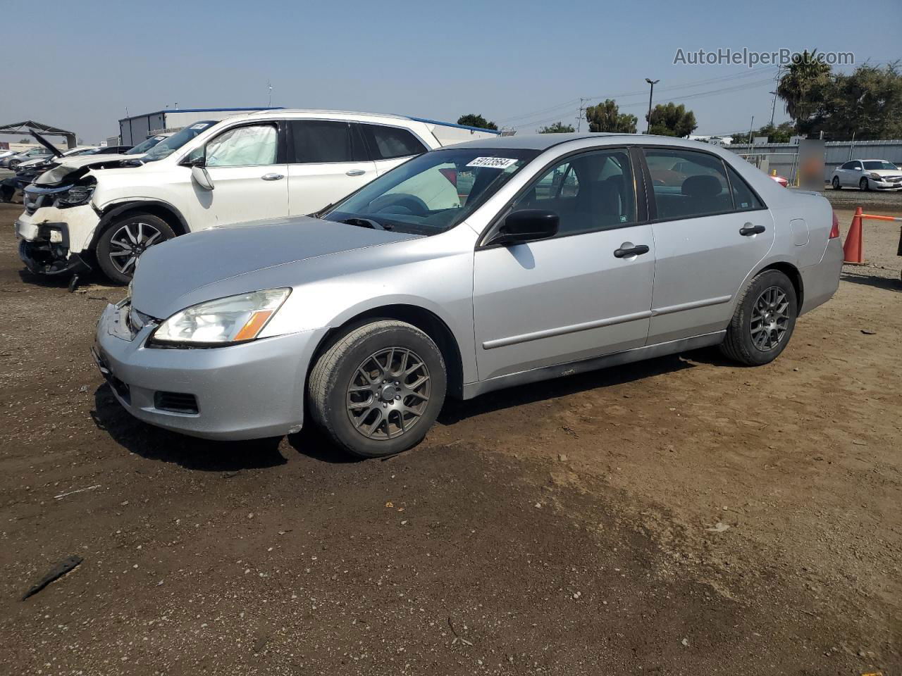 2007 Honda Accord Value Silver vin: 1HGCM56197A119489