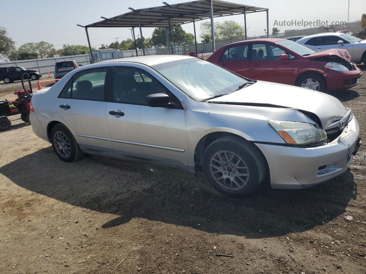 2007 Honda Accord Value Silver vin: 1HGCM56197A119489