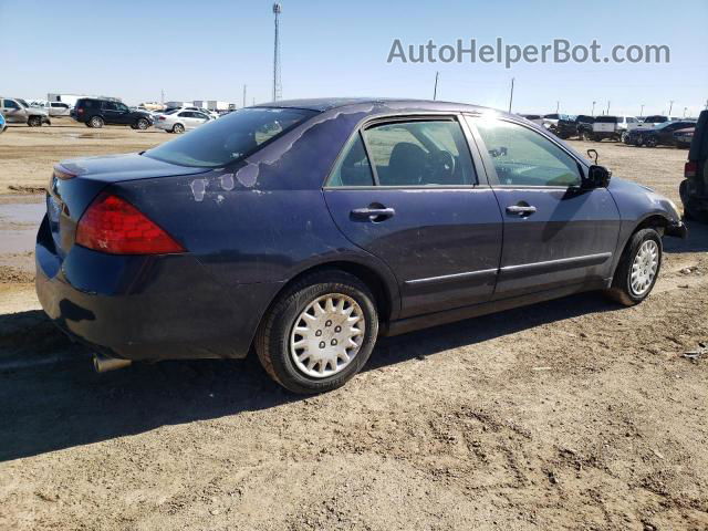 2007 Honda Accord Value Blue vin: 1HGCM561X7A198039