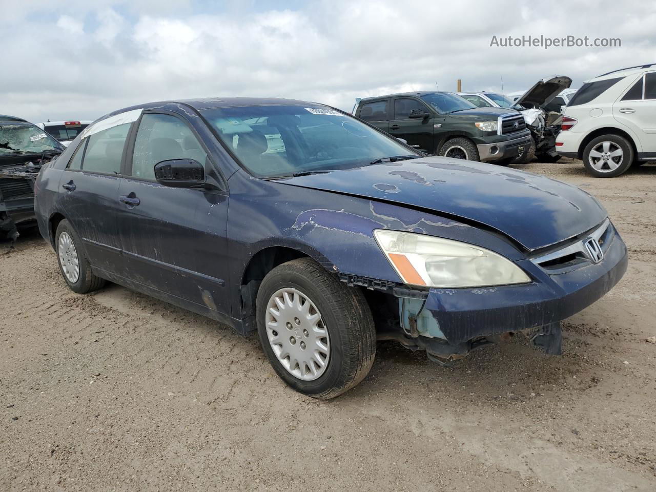 2007 Honda Accord Value Blue vin: 1HGCM561X7A198039