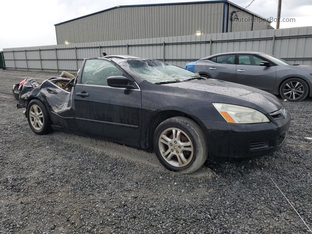 2007 Honda Accord Se Black vin: 1HGCM56307A099490