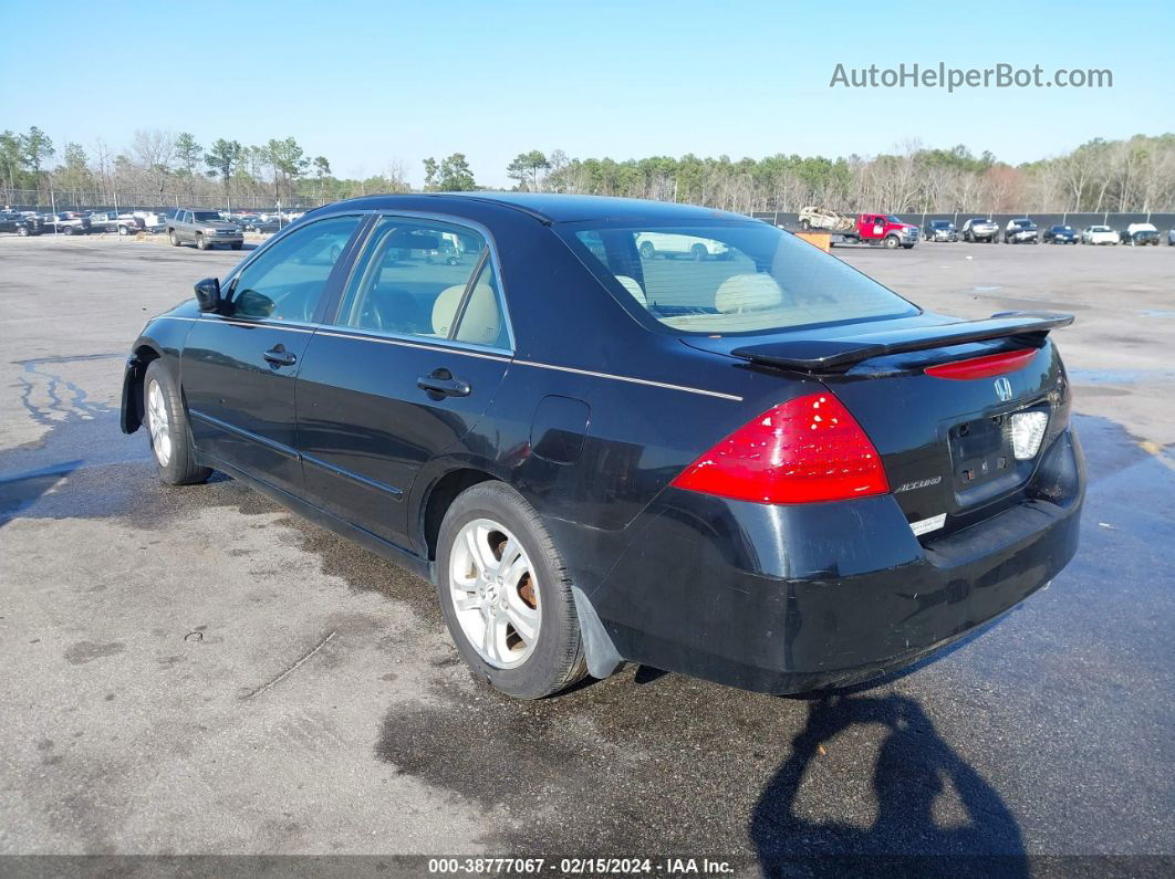 2007 Honda Accord 2.4 Se Black vin: 1HGCM56307A134545