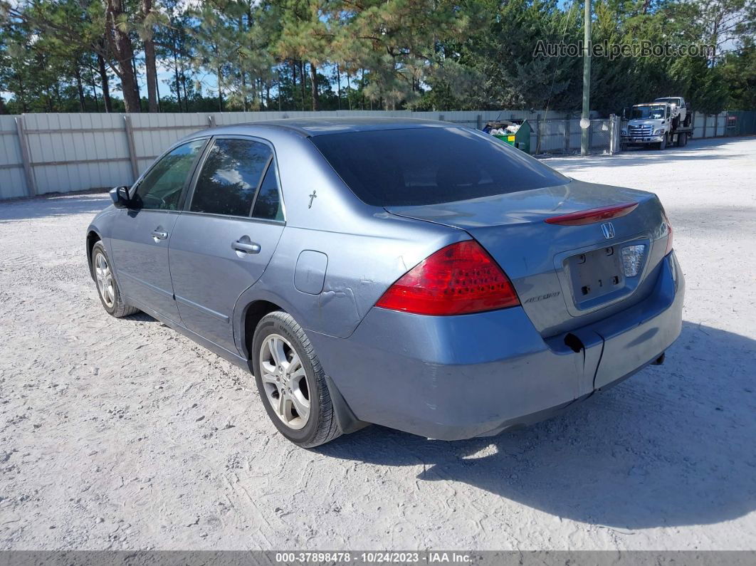 2007 Honda Accord Sdn Lx Se Синий vin: 1HGCM56307A147876