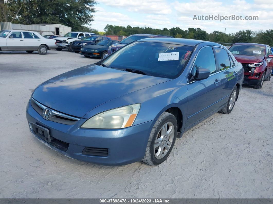 2007 Honda Accord Sdn Lx Se Blue vin: 1HGCM56307A147876