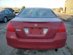 2007 Honda Accord Se Бордовый vin: 1HGCM56307A163771