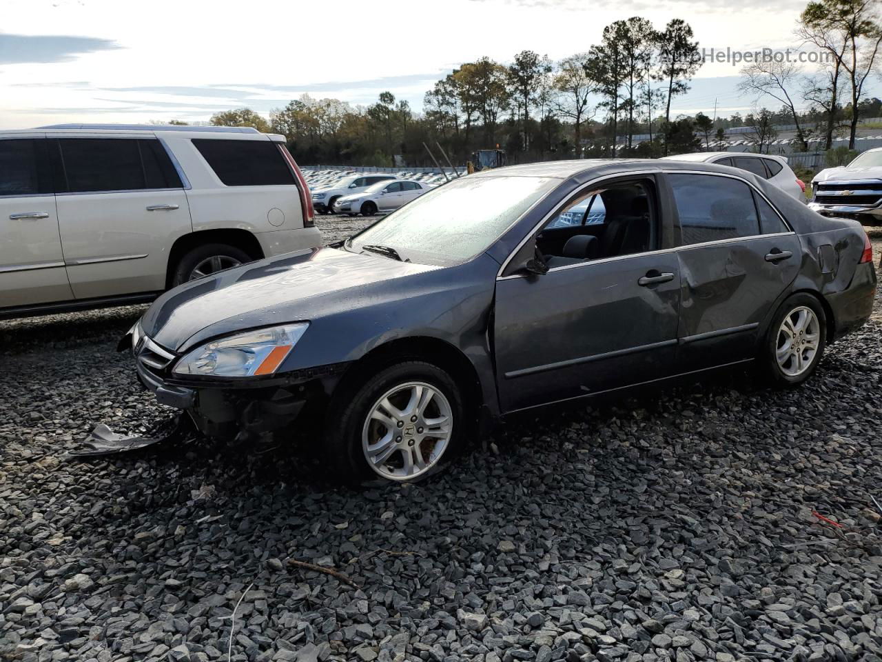 2007 Honda Accord Se Серый vin: 1HGCM56307A171305