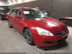 2007 Honda Accord Sdn Lx Se Red vin: 1HGCM56317A072590