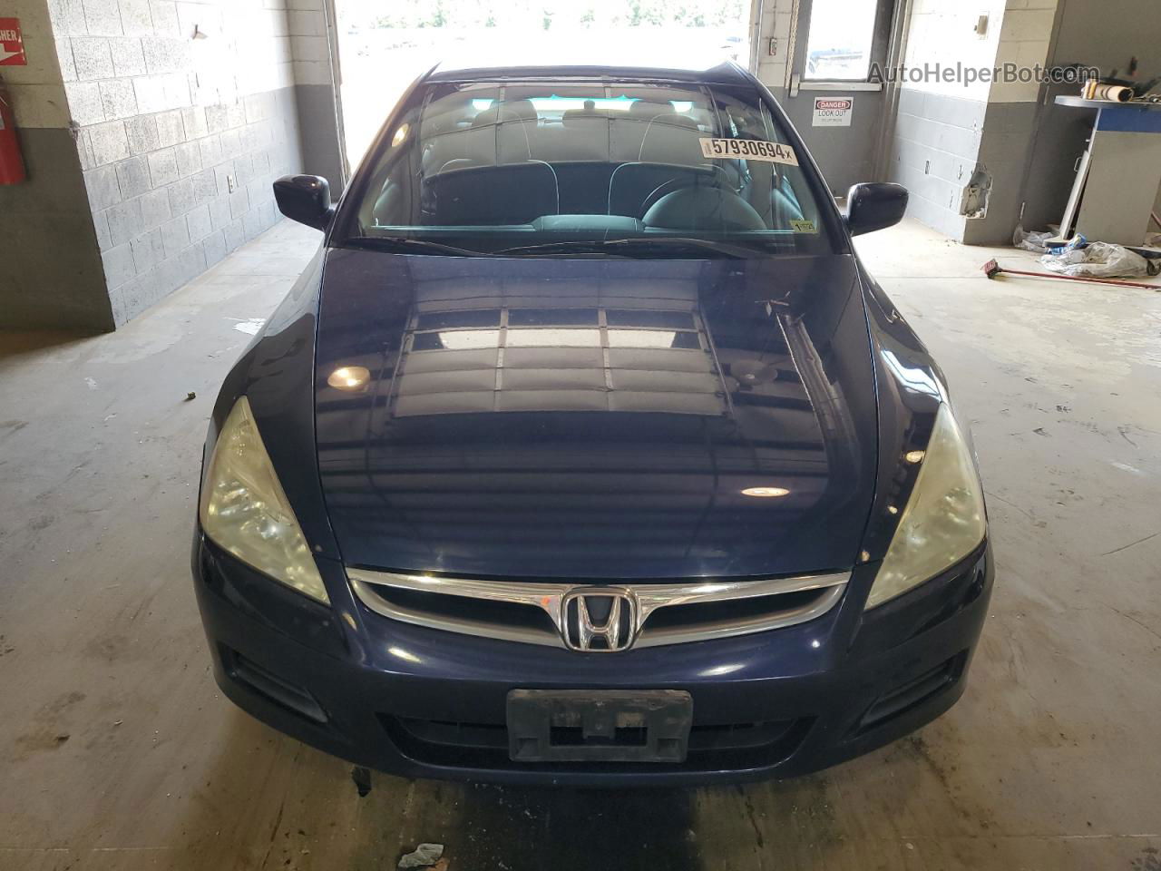 2007 Honda Accord Se Blue vin: 1HGCM56327A054289