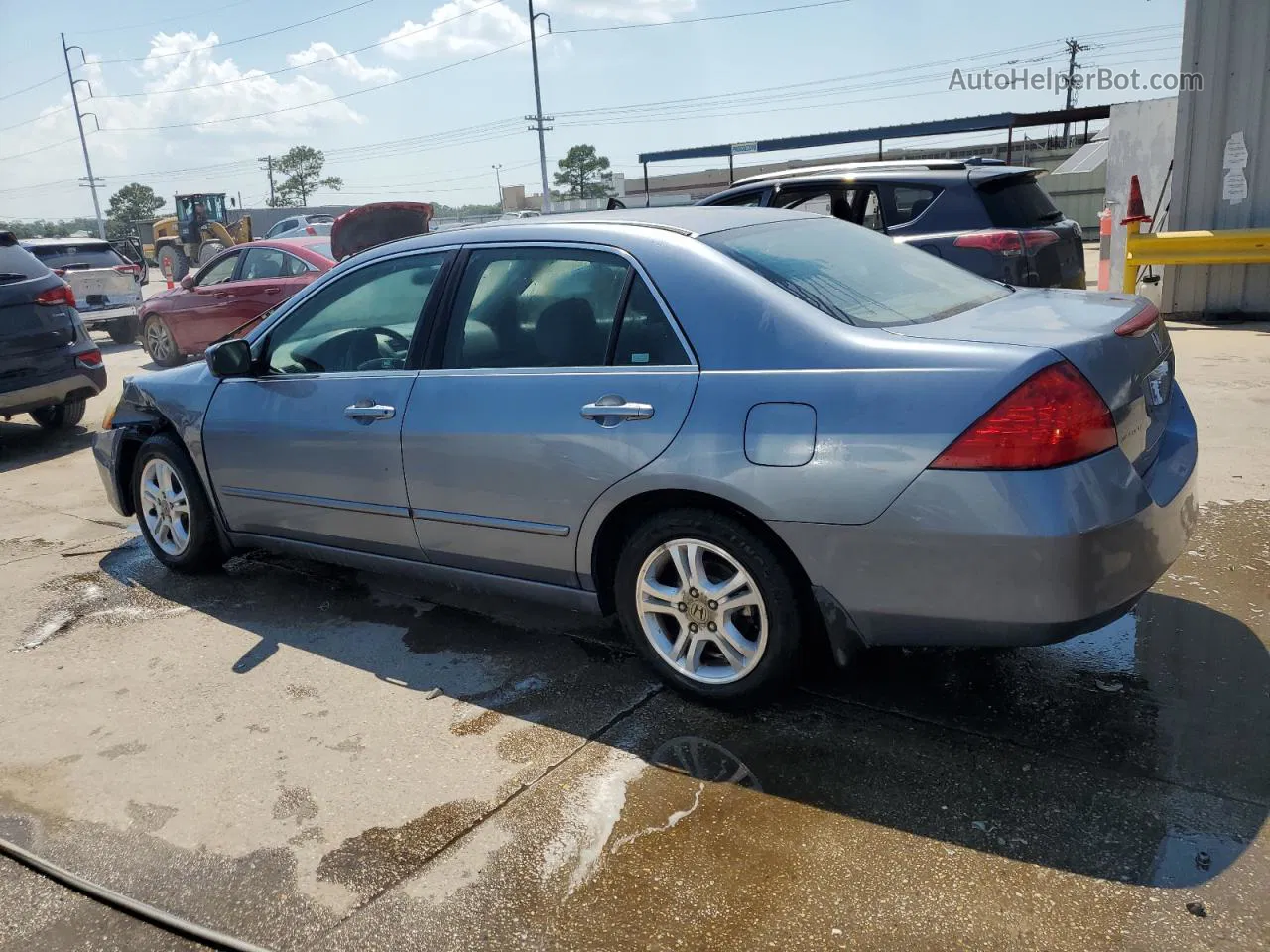 2007 Honda Accord Se Teal vin: 1HGCM56327A060089