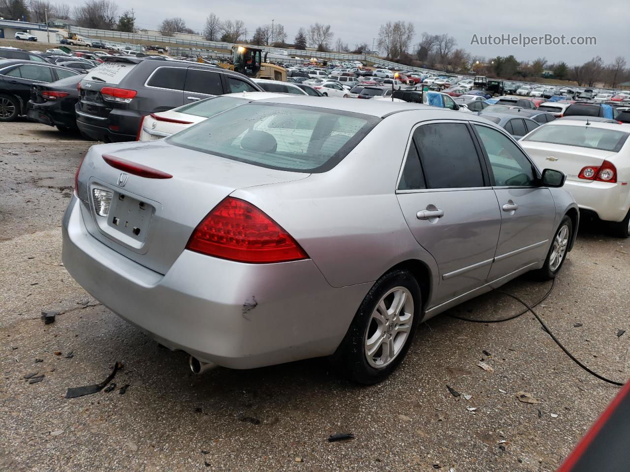 2007 Honda Accord Se Gray vin: 1HGCM56327A113146