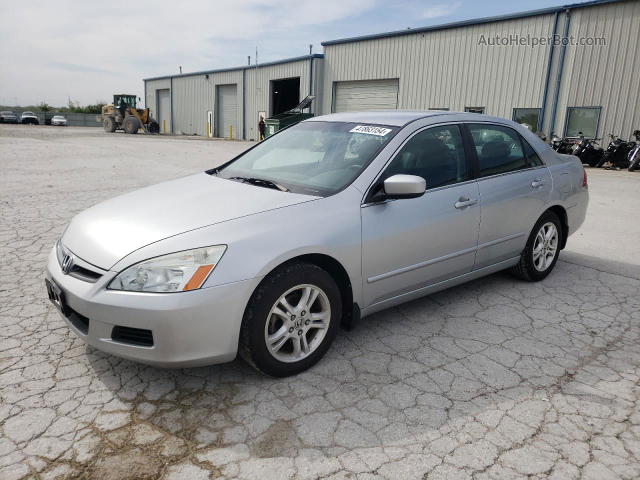 2007 Honda Accord Se Silver vin: 1HGCM56327A148365