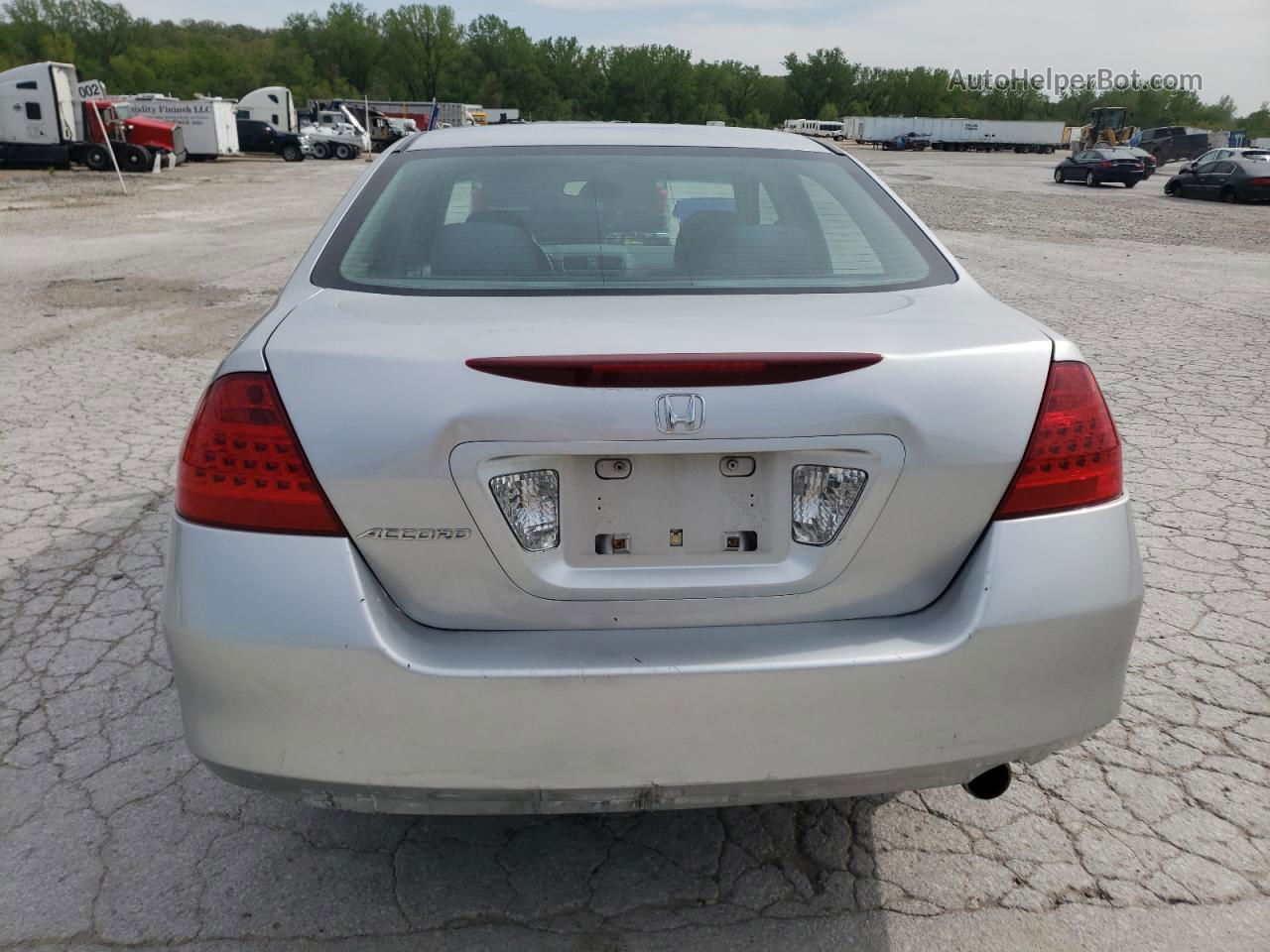 2007 Honda Accord Se Silver vin: 1HGCM56327A148365