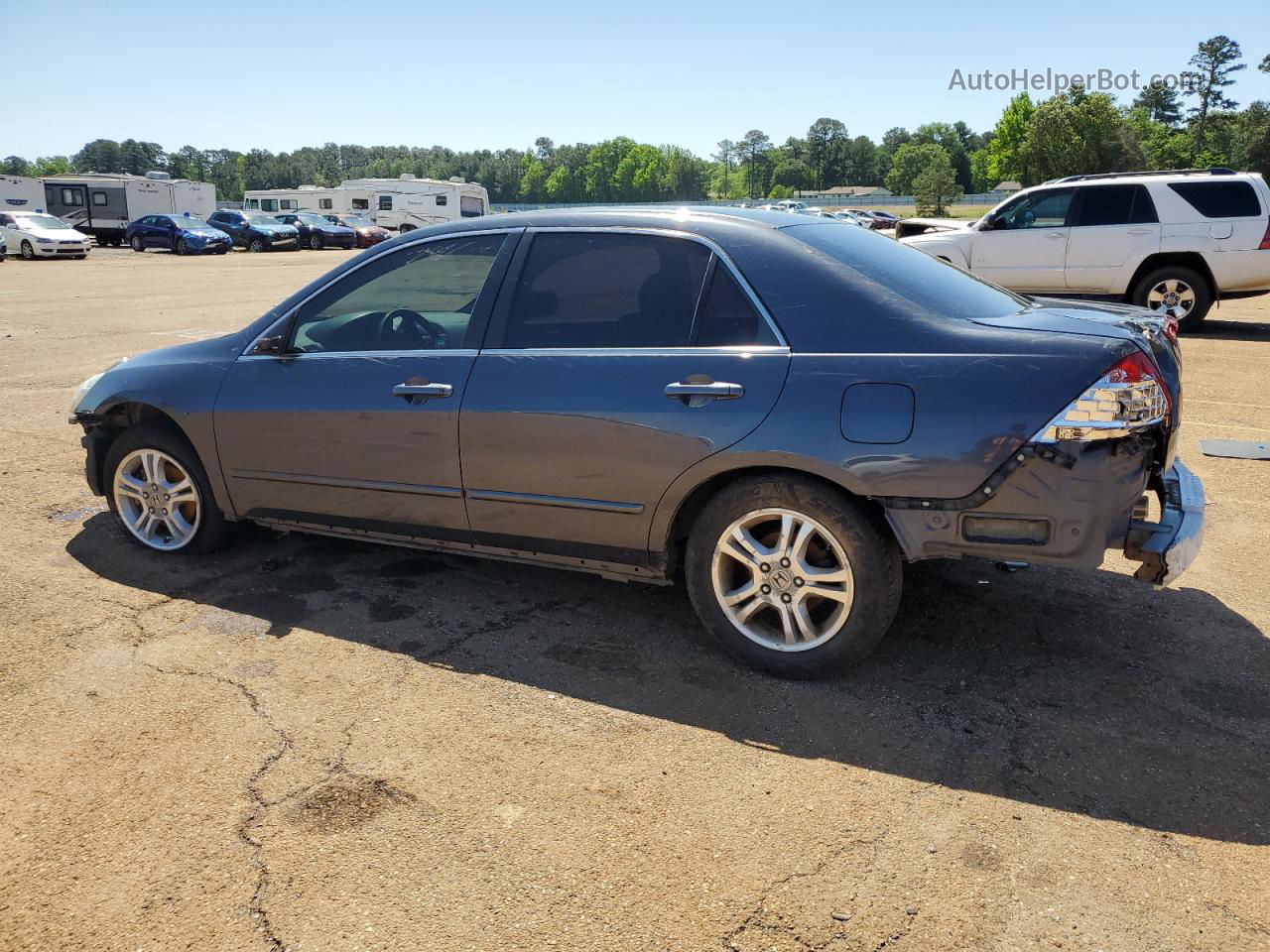 2007 Honda Accord Se Gray vin: 1HGCM56327A172178