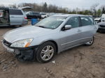 2007 Honda Accord Se Silver vin: 1HGCM56327A174609