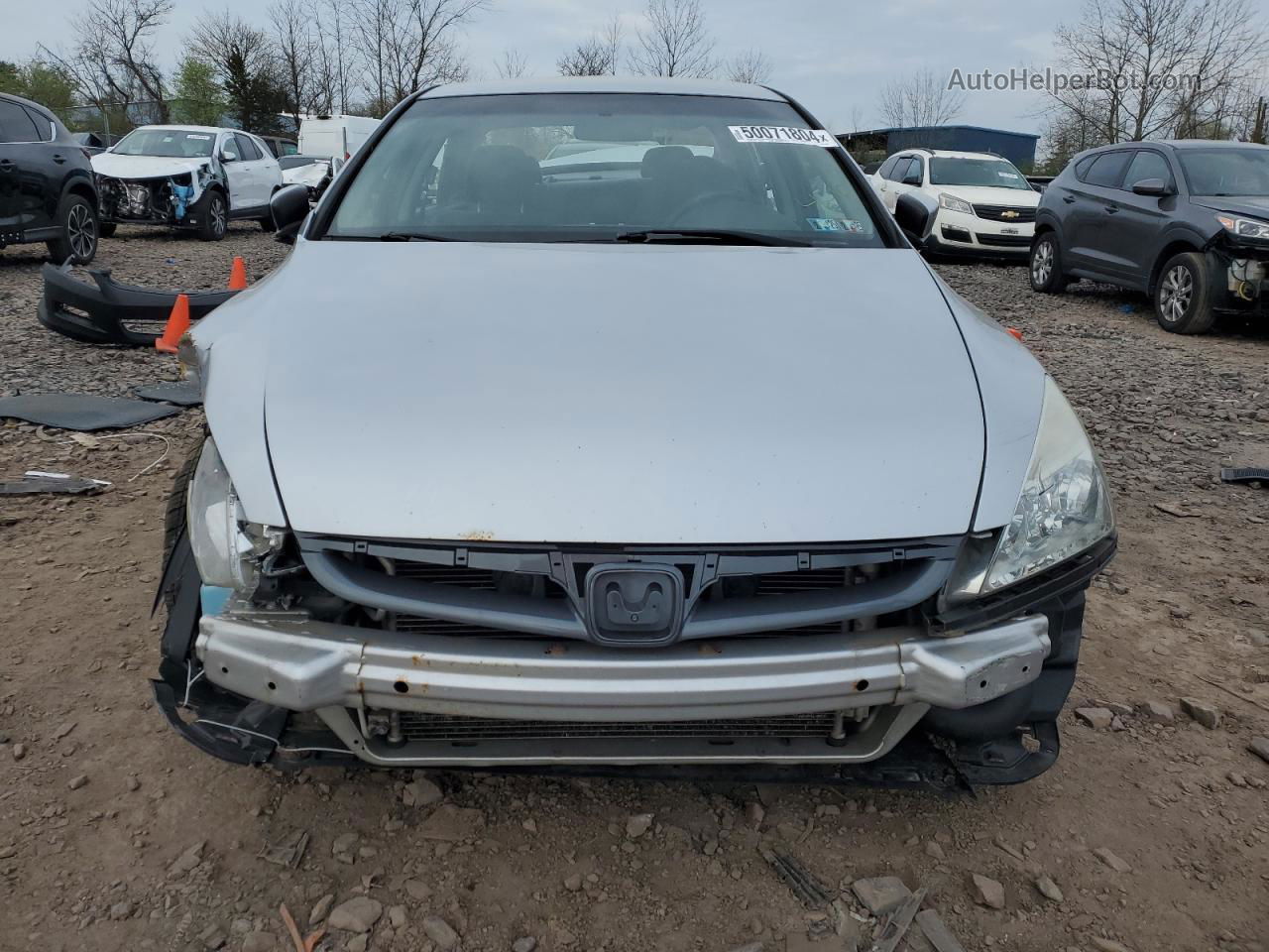 2007 Honda Accord Se Silver vin: 1HGCM56327A174609