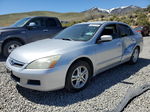 2007 Honda Accord Se Silver vin: 1HGCM56337A215927