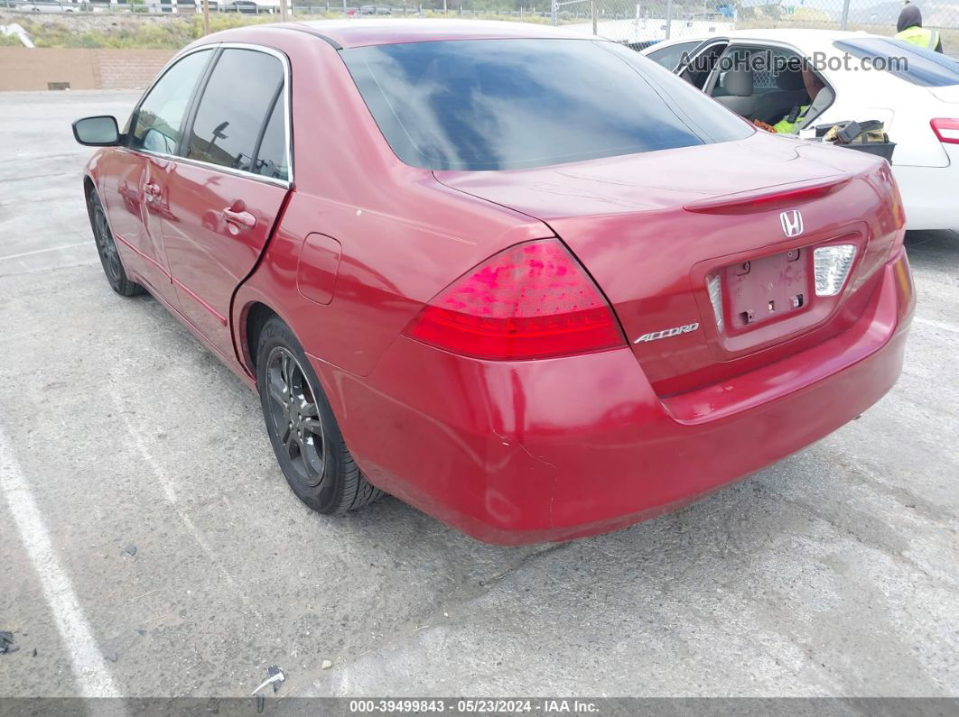 2007 Honda Accord 2.4 Se Red vin: 1HGCM56347A006969