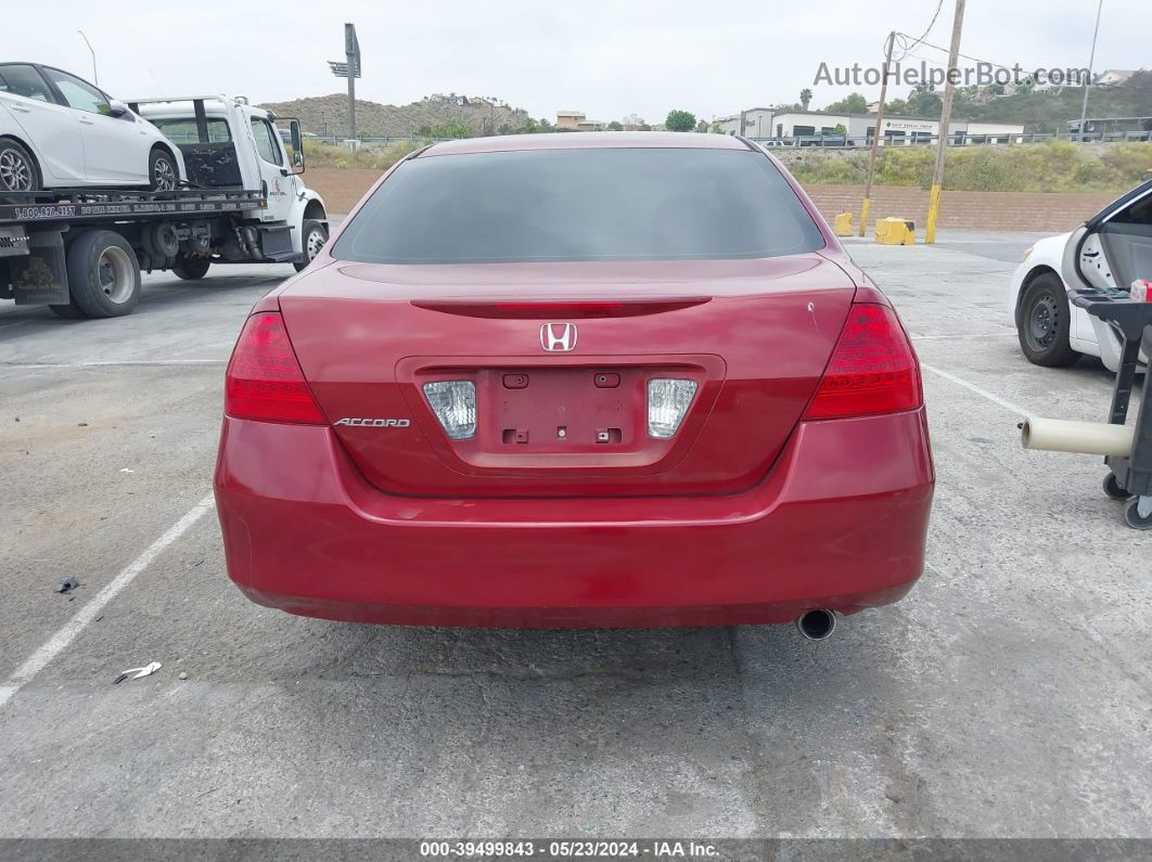 2007 Honda Accord 2.4 Se Red vin: 1HGCM56347A006969