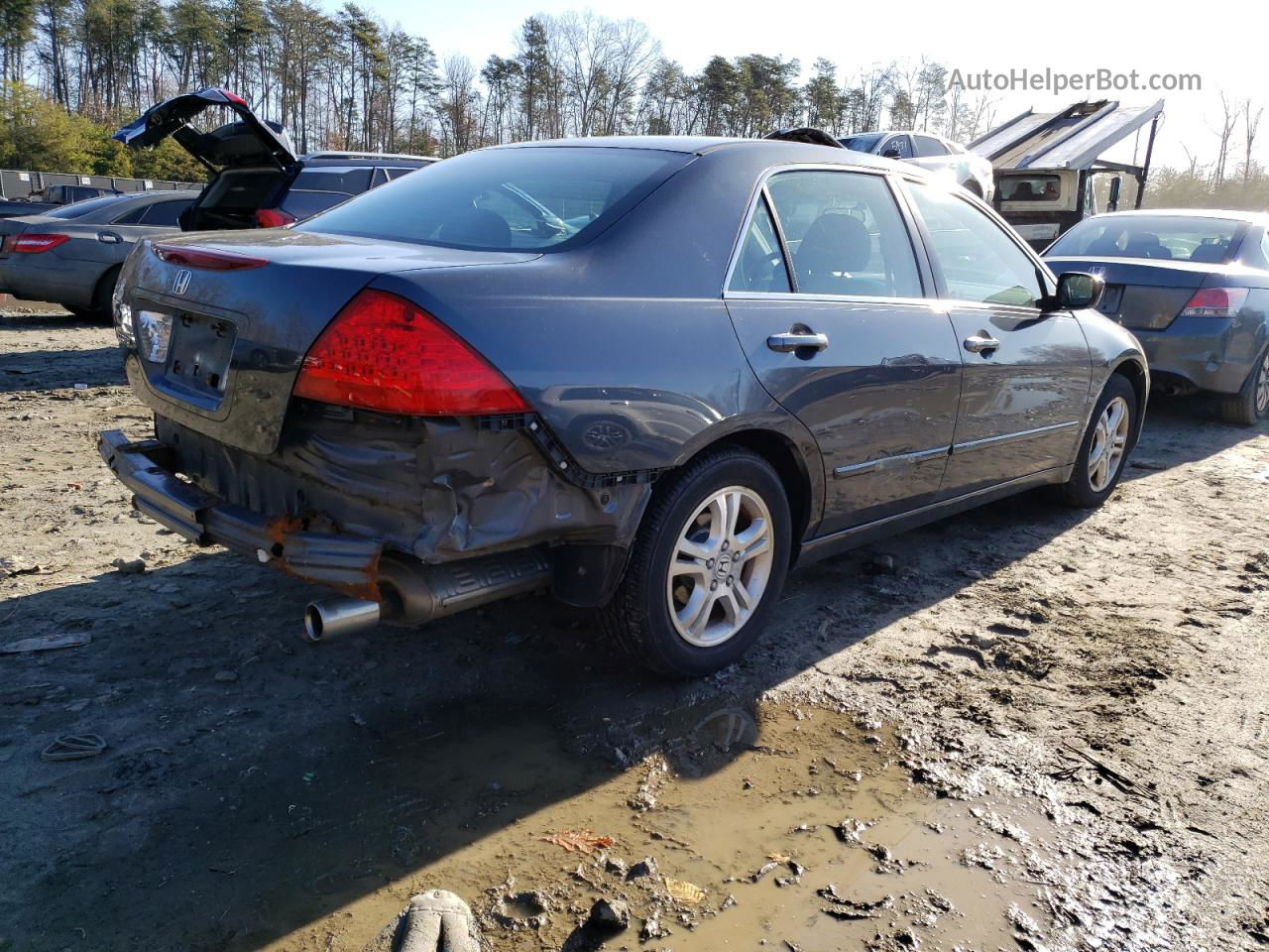 2007 Honda Accord Se Charcoal vin: 1HGCM56347A012786