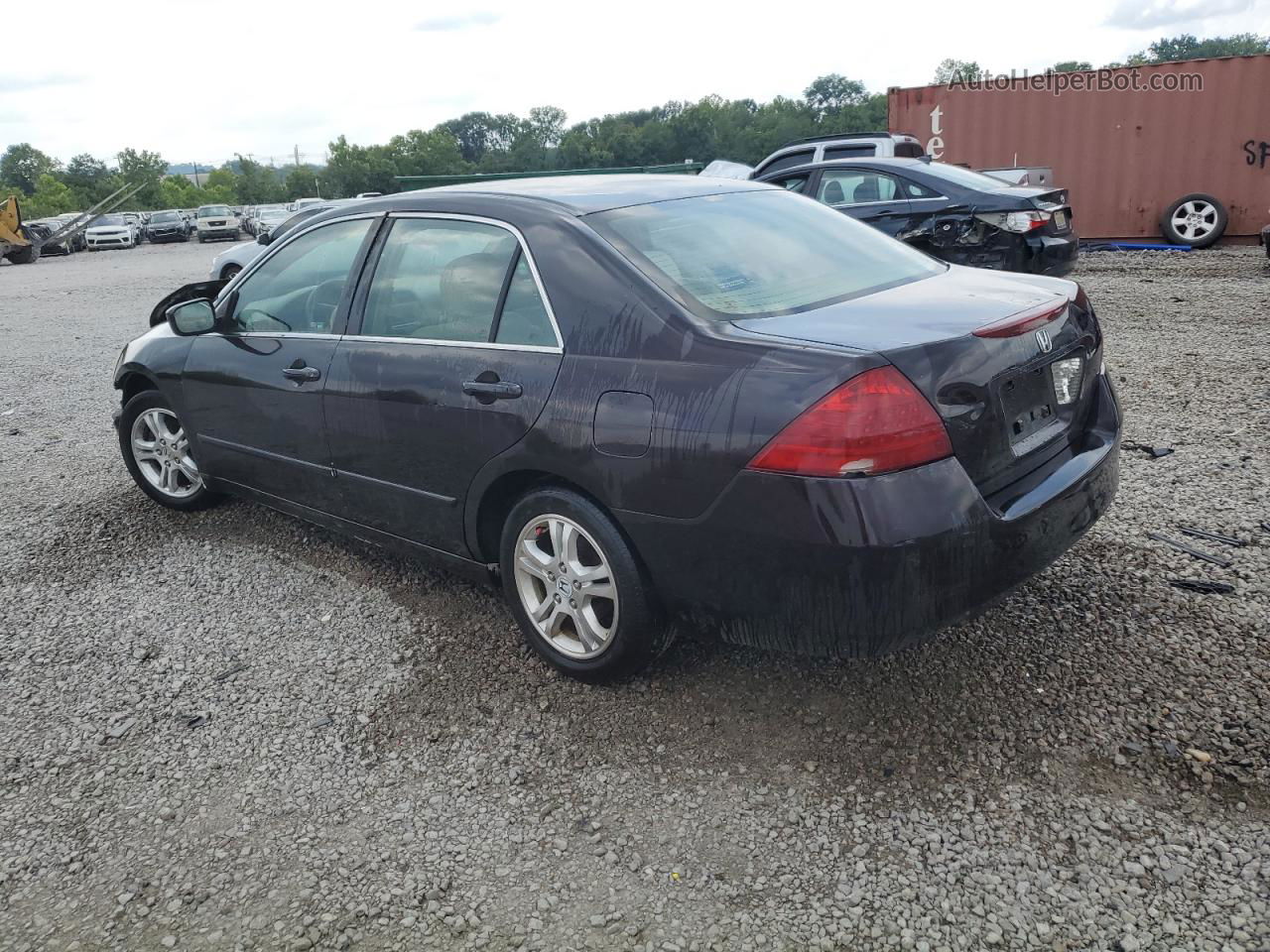 2007 Honda Accord Se Black vin: 1HGCM56347A020628