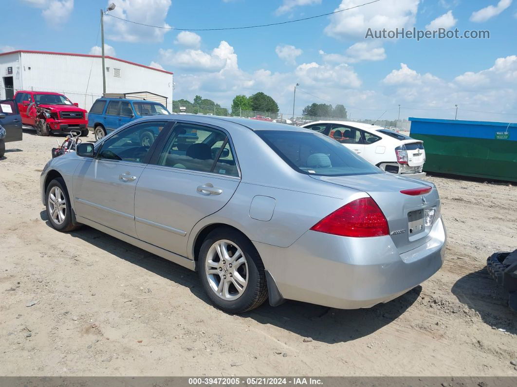 2007 Honda Accord 2.4 Se Серебряный vin: 1HGCM56347A201695