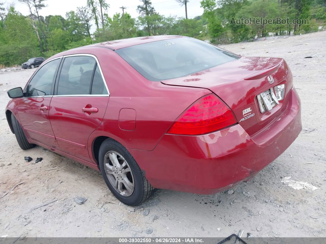 2007 Honda Accord 2.4 Se Red vin: 1HGCM56347A204239